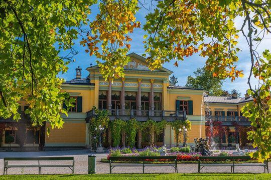 Kaiservilla in Bad Ischl, Austria. Kaiservilla was the summer residence of Emperor Franz Joseph and Empress Sisi Elisabeth of Austria