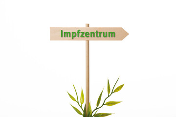 Wegweiser zum Impfzentrum