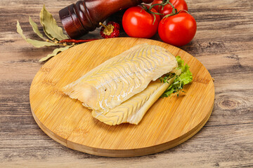 Raw cod fish for cooking