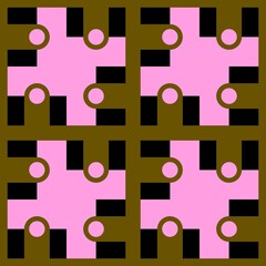 Geometric pattern for fabrics and textiles and packaging and gifts and cards and linens 