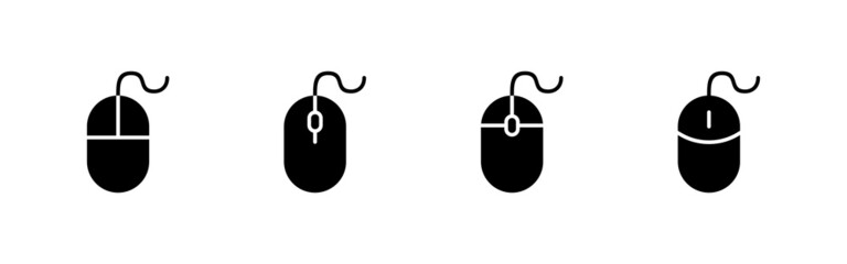 Mouse icons set. click sign and symbol. pointer icon vector.