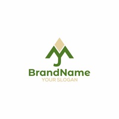 MJ Trunk Logo Design Vector