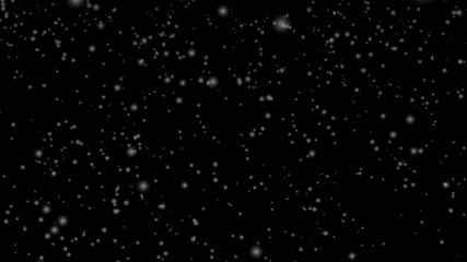 snow fog on a black background. abstract Flying dust particles on a black background. Vast snow isolated on black background.