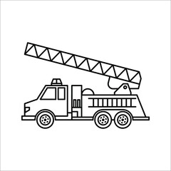 fire truck icon - From Transportation, Logistics and Machines icons on white background