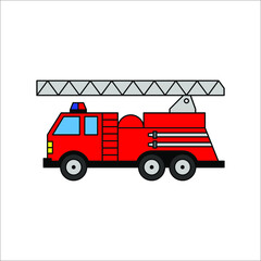 fire truck icon - From Transportation, Logistics and Machines icons on white background