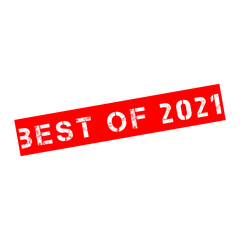 Rubber stamp with text Best of 2021