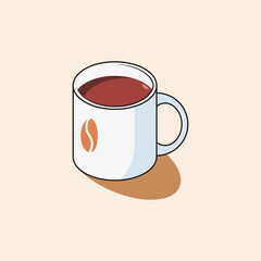 illustration of coffee in a cup