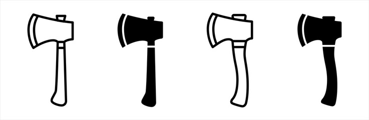Axe icon. Outline axe tool vector icon. Axe simple silhouette vector illustration.