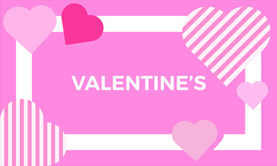 Paper style valentines day background