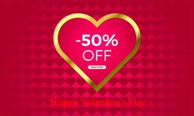 Luxurious valentines day wallpaper red background