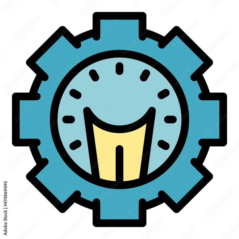 Poster project idea icon. outline project idea vector icon color flat isolated