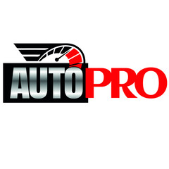 Auto pro car speedometer panel analog time symbol display vector illustration