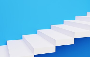 Obraz premium 3D素材_シンプルな階段