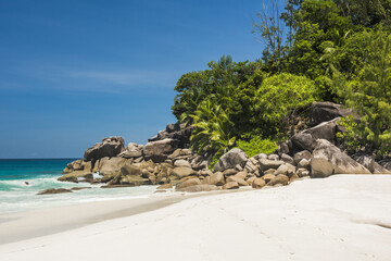 Obraz premium Anse Georgette beach in the Seychelles