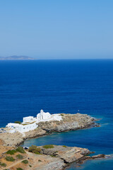 Chrisopigi Monastery in Sifnos, Cyclades Islands, Greece