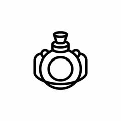 Water Thermos icon in vector. Logotype