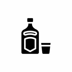 Vodka icon in vector. Logotype