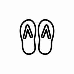 Slipper icon in vector. Logotype