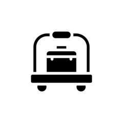 Trolley icon in vector. Logotype