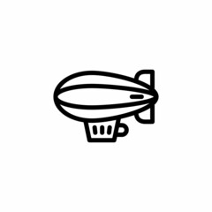 Airship icon in vector. Logotype