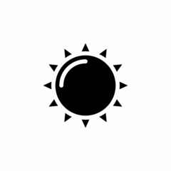 Sun icon in vector. Logotype