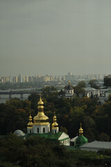 View of  Kiev citey chearches and artiteckturral fragments