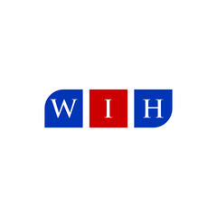 WIH Letter Initial Logo Design Template Vector Illustration