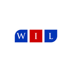 WIL Letter Initial Logo Design Template Vector Illustration