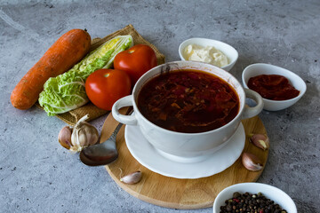 National Slavic dish borscht