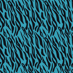 Tiger seamless pattern in the year of the water tiger 