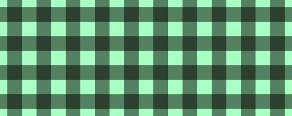 Banner, plaid pattern. Mint on Black color. Tablecloth pattern. Texture. Seamless classic pattern background.