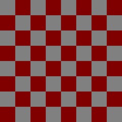 Checkerboard 8 by 8. Maroon and Grey colors of checkerboard. Chessboard, checkerboard texture. Squares pattern. Background.