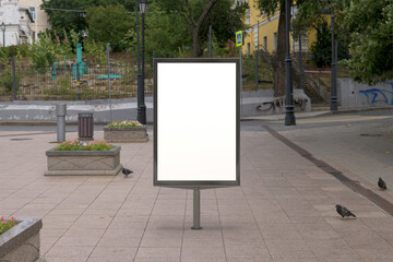 Street poster billboard mock up