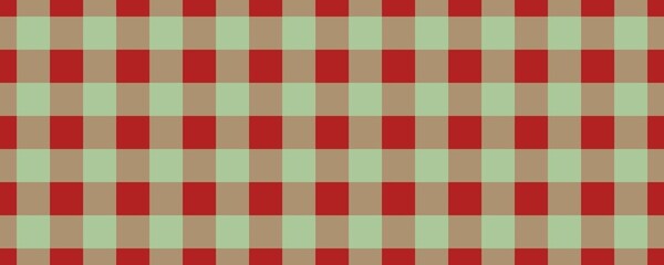 Banner, plaid pattern. Fire brick on Mint color. Tablecloth pattern. Texture. Seamless classic pattern background.