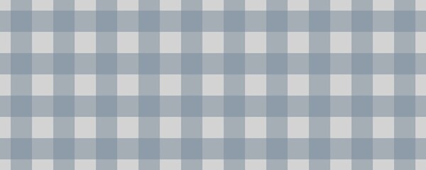 Banner, plaid pattern. Light grey on Light Slate Grey color. Tablecloth pattern. Texture. Seamless classic pattern background.