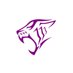 Illustration vector tider tribal style design