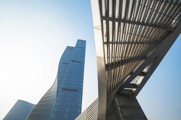Fototapeta na wymiar Financial center skyscraper