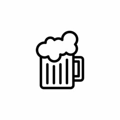 Beer icon in vector. Logotype;