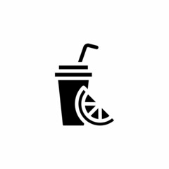 Juice icon in vector. Logotype;