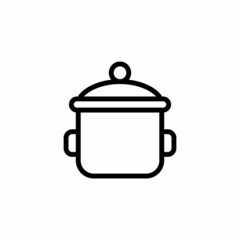 Cooking Pot icon in vector. Logotype;