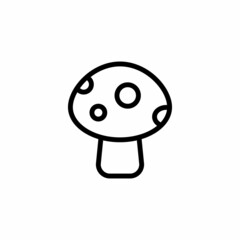 Mushroom icon in vector. Logotype;