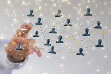 organization chart team concept networking