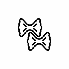 Farfalle icon in vector. Logotype;