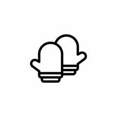 Cooking Mitts icon in vector. Logotype;