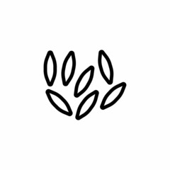 Orzo icon in vector. Logotype;
