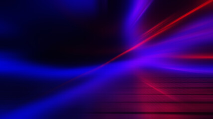 Obraz premium Dark abstract background. The background of an empty street with neon glow, neon reflection on the asphalt. 3d illustration