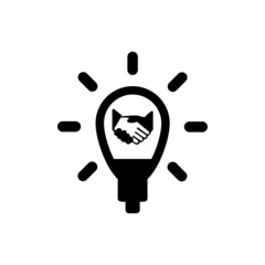 Business deal partnership icon