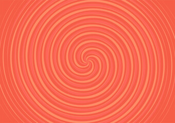 Simple orange background with swirl line pattern