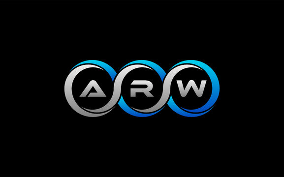 ARW Letter Initial Logo Design Template Vector Illustration