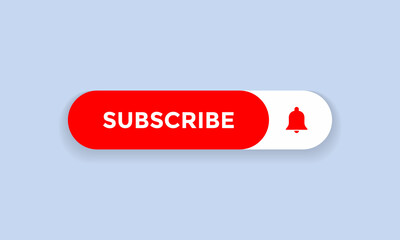 Fototapeta premium Subscribe Button Icon. Element of Streaming Channel Subscriptions. Vector Illustration